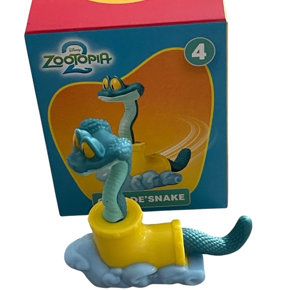 McDonald's Other - McDonald's Gary De'Snake Zootopia Blue and Yellow Snake Toy